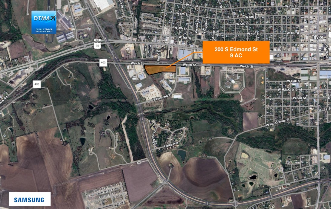 9.0 AC EC-Zoned Industrial/Flex Land – Mustang Creek Industrial Park, Taylor